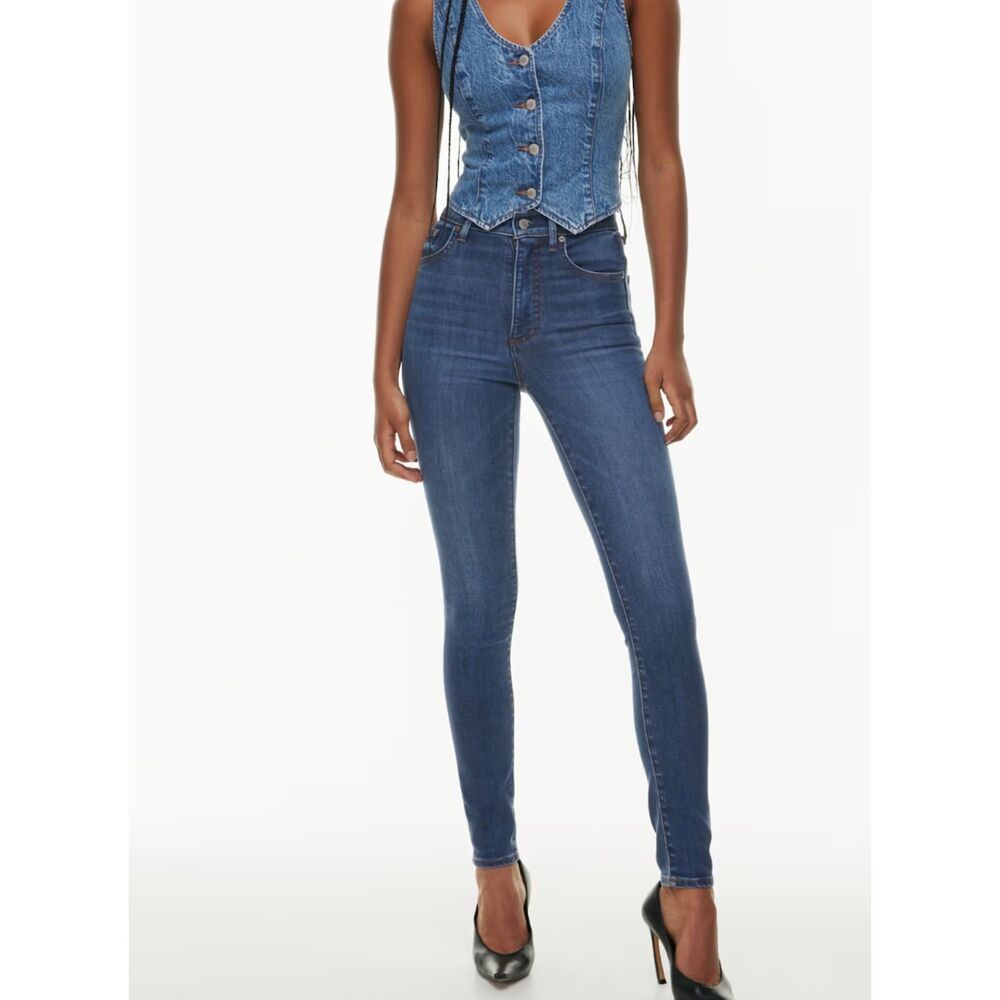 ARITZIA Denim Forum Lola High Rise Skinny Whiskey A Go Go Sz‎ 26